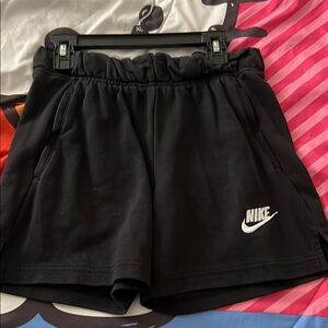 Nike Black Athletic Shorts with Elastic Waistband